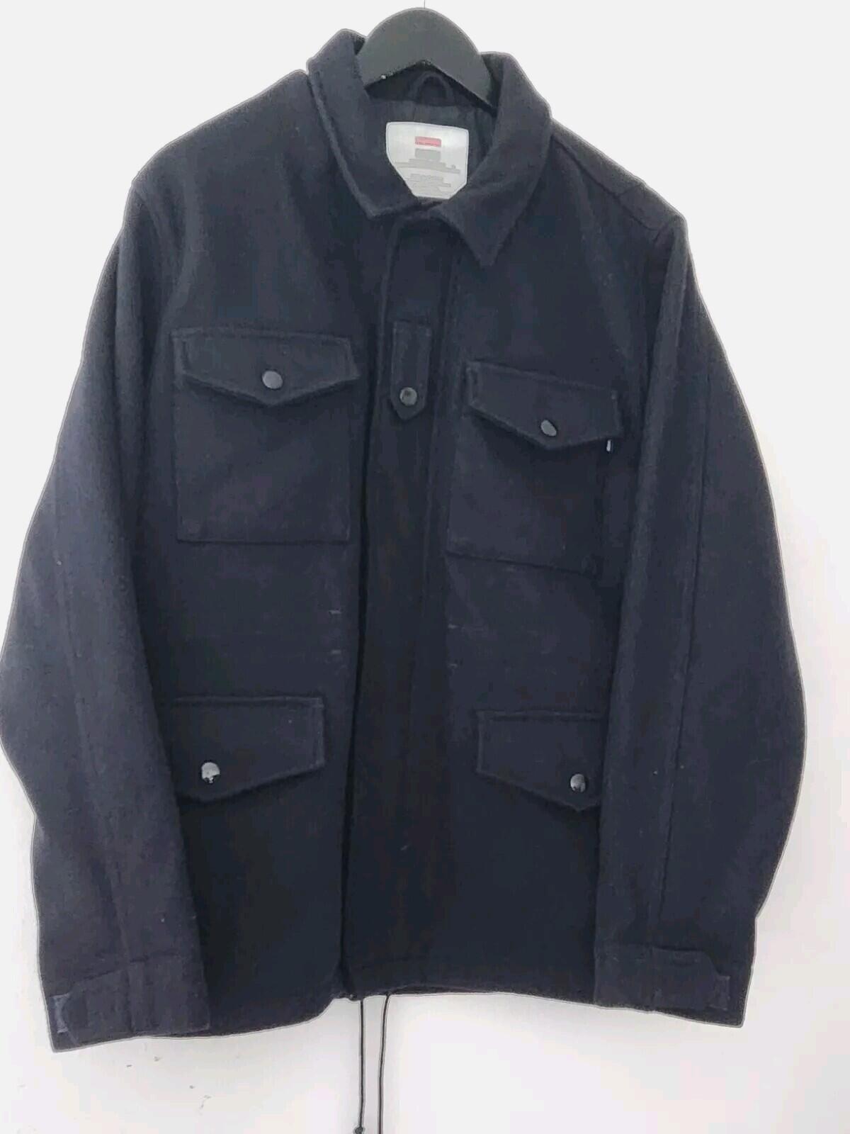 FW07 Supreme Wool M-65 Jacket Size L Large Navy Coat Vintage 2007 Rare