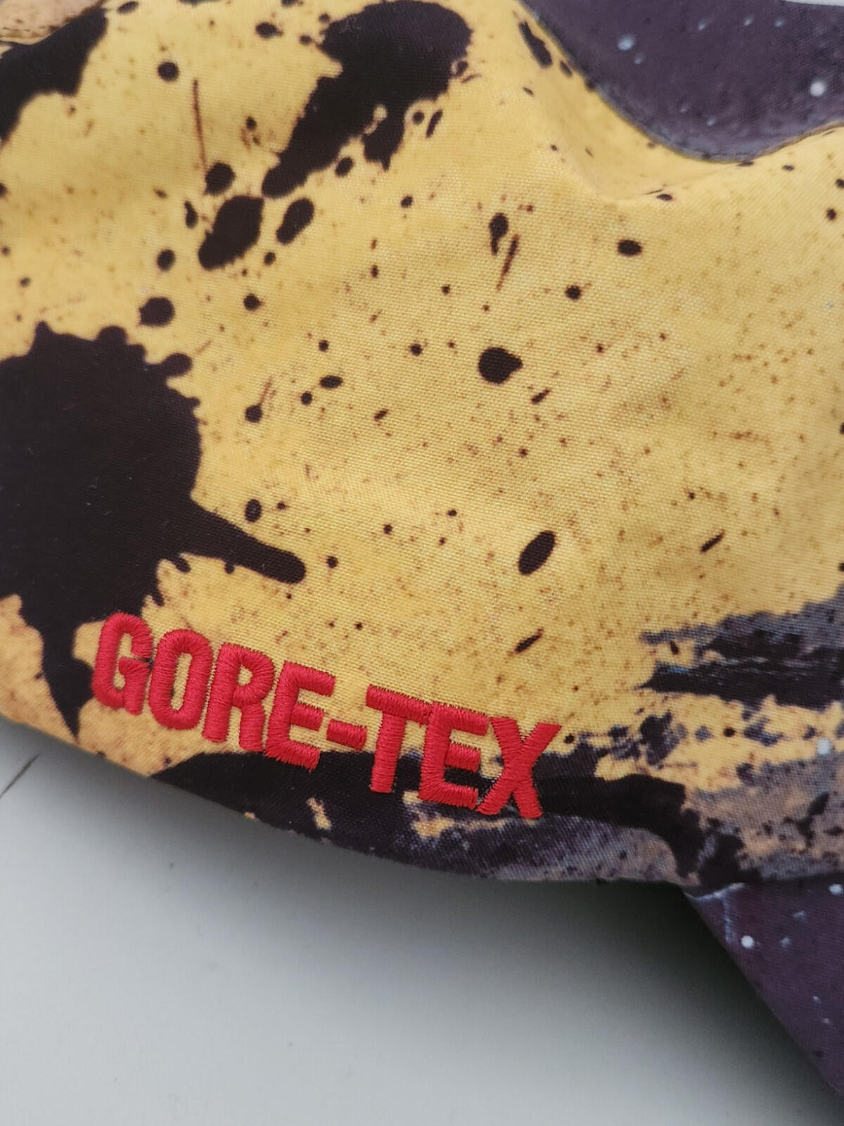 SS20 Supreme GORE-TEX Long Bill camp cap hat waterproof Rammellzee Yellow M/L