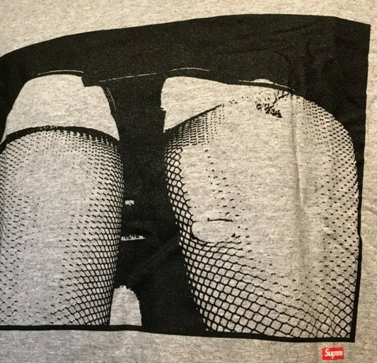 FW09 Supreme Upskirt tee grey T-shirt L large Vintage 2009 Ultra rare New