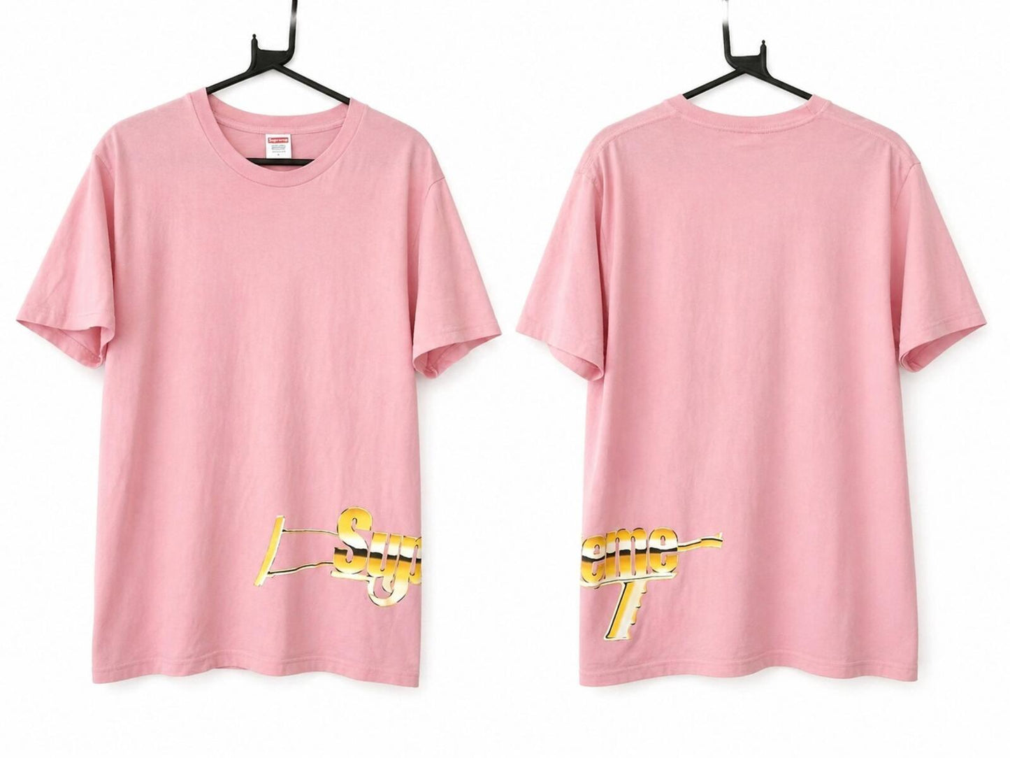 SS17 Supreme Automatic Tee Pink Size L