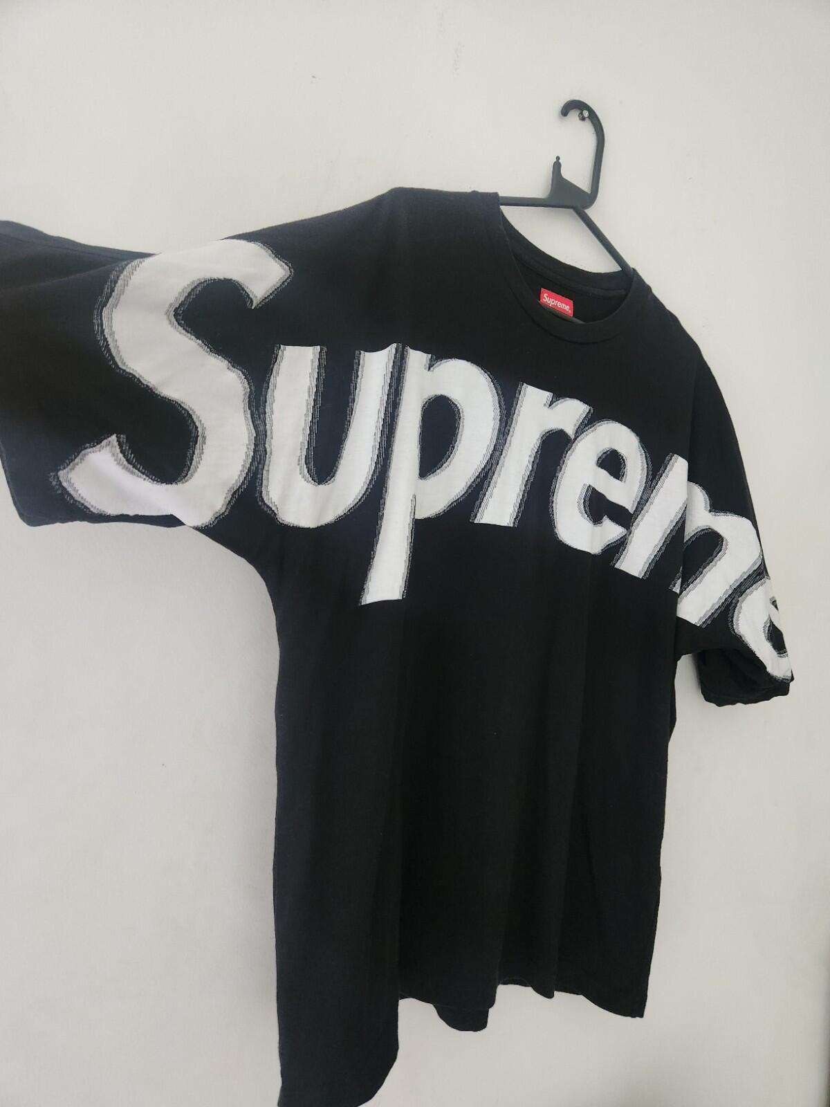 FW22 Supreme Intarsia S/S Top tee size M Medium Black T-Shirt