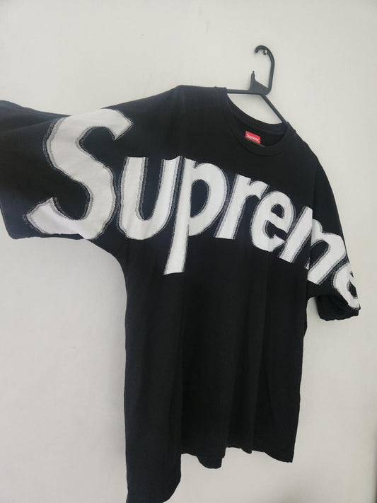 FW22 Supreme Intarsia S/S Top tee size M Medium Black T-Shirt