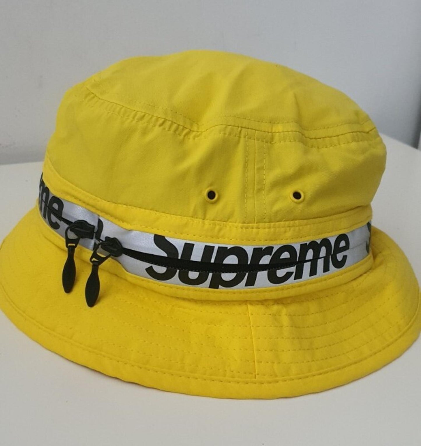 SS21 Supreme Reflective Zip Crusher Yellow Size S/M