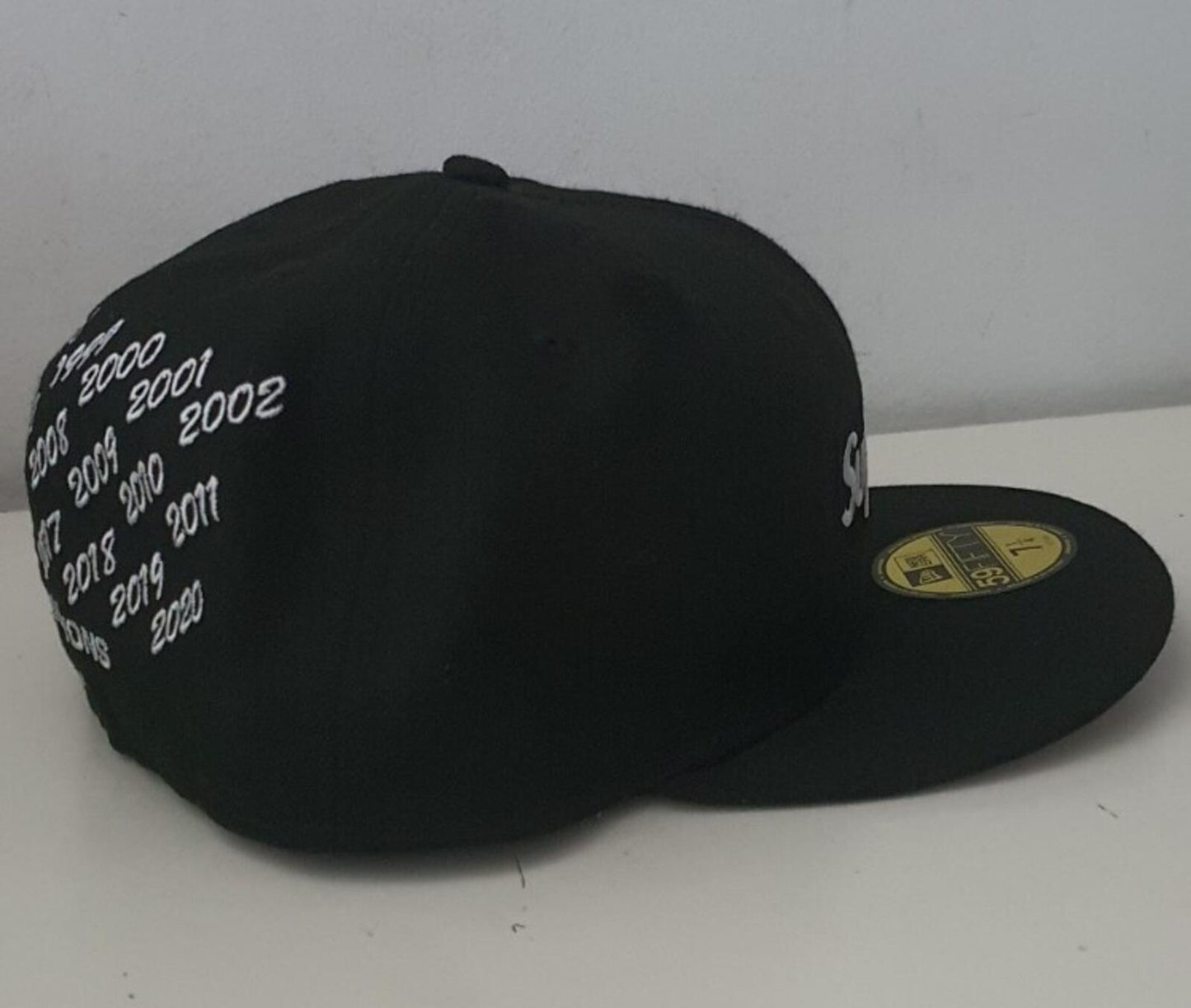 SS21 Supreme Champions Box Logo New Era size 7 1/4 black cap hat snapback