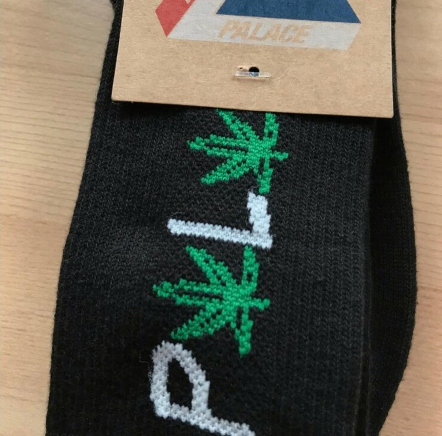 AW18 Palace Skateboards PWLWCE Socks Black Size S/M