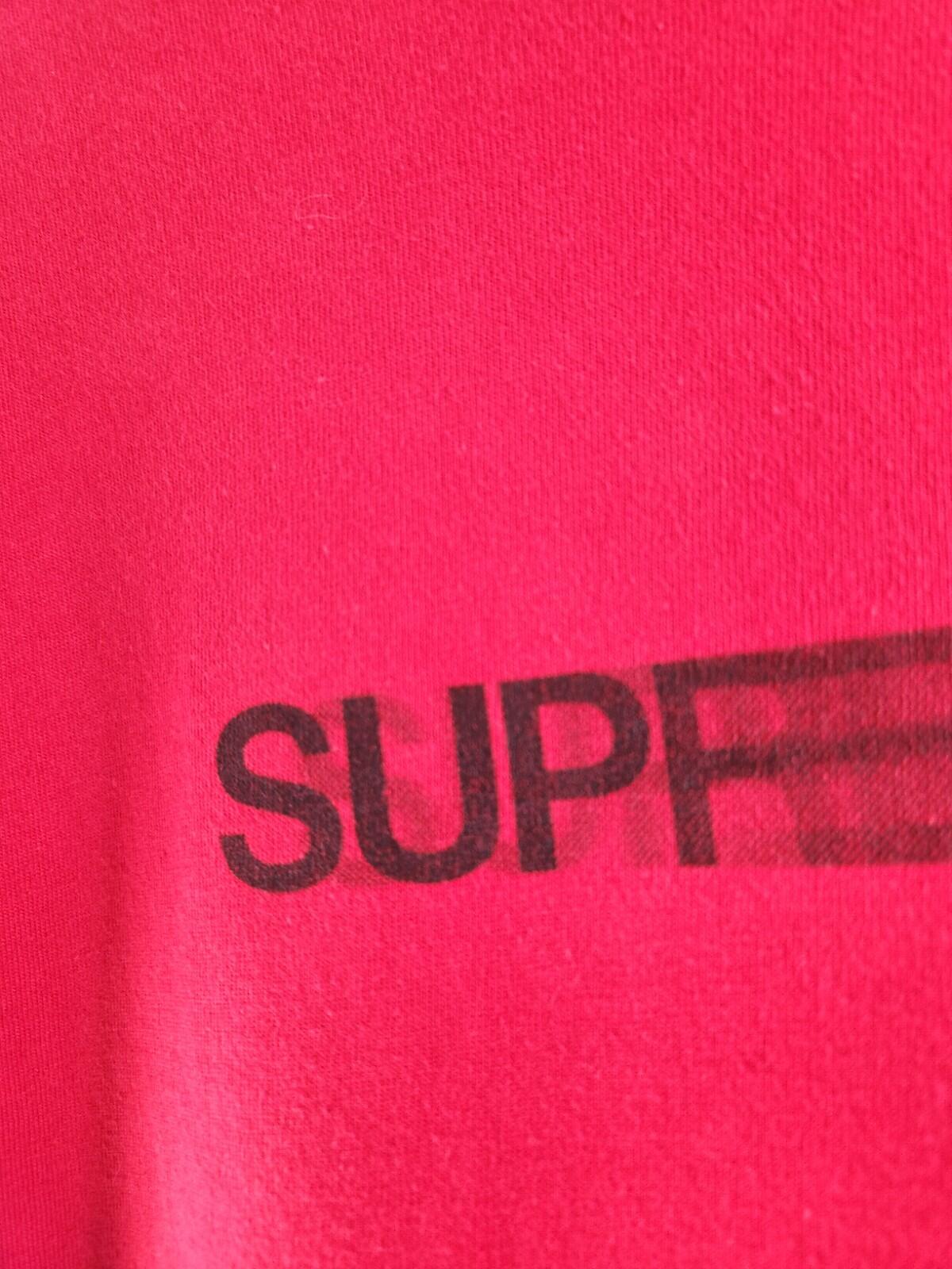 SS16 Supreme Motion Tee Red Size M