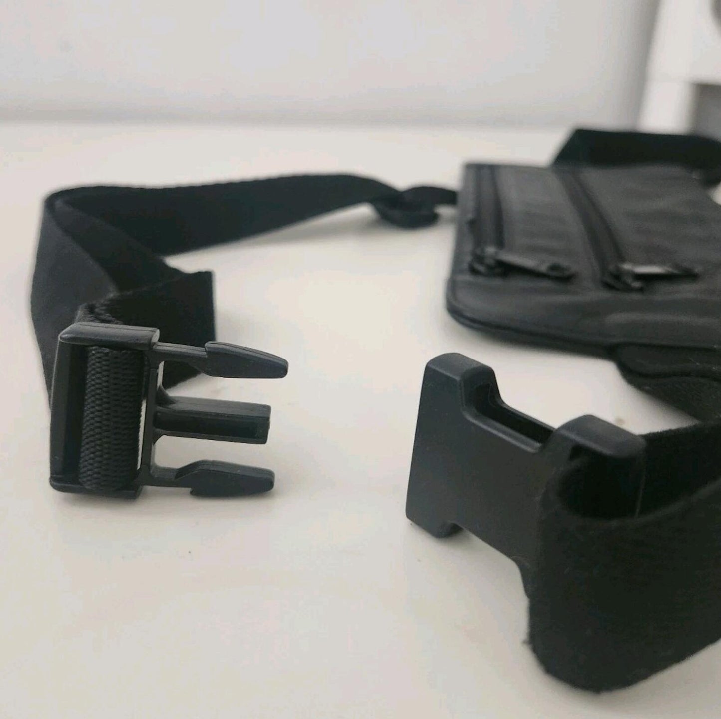 SS19 Supreme Cowhide Leather Waist  Shoulder Bag Black
