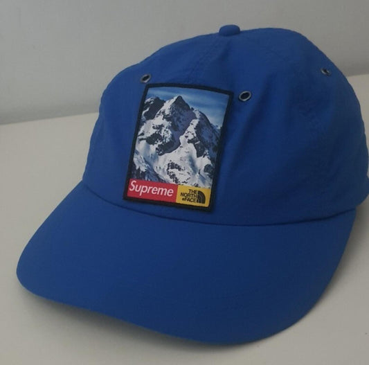 Gorra FW19 Supreme x THE NORTH FACE Mountain de 6 paneles color Royal Blue TNF