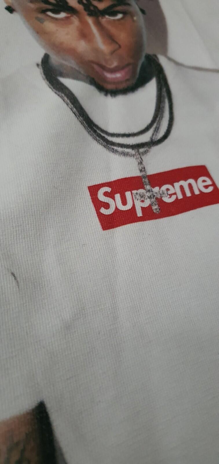 FW23 Supreme NBA Youngboy Photo Tee size L Large Khaki T-shirt Tan