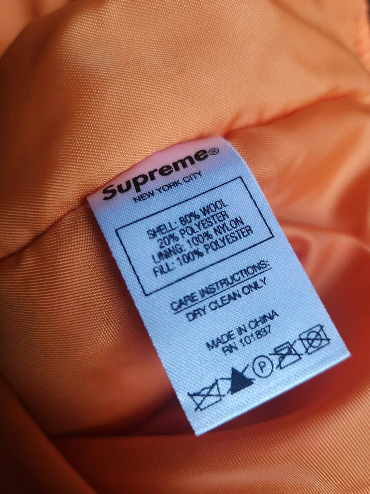 FW18 Supreme Wool N-2B Jacket Black Size L