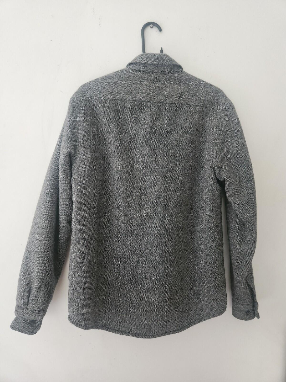 FW12 Supreme Pile Lined Shirt Grey Wool Size M