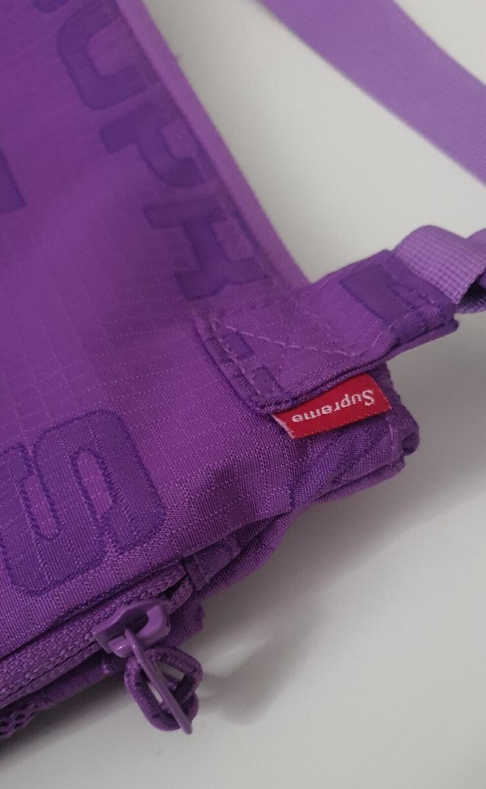FW21 Supreme side bag Purple shoulder bum bag Water Resistant Violet
