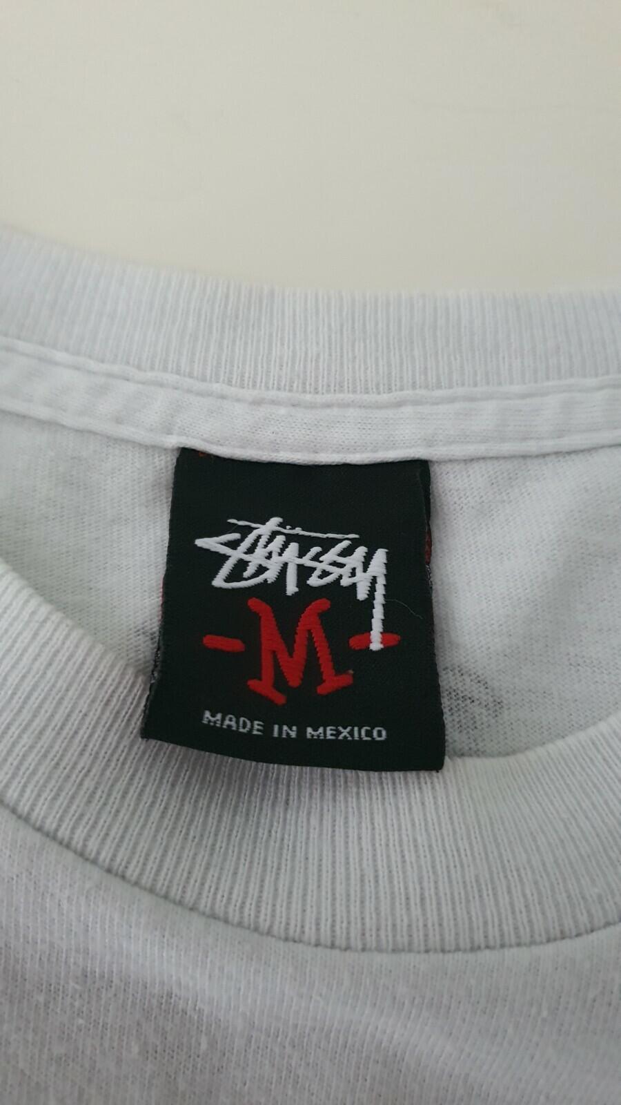 Camiseta Bape X Stussy de A Bathing Ape Blanca Talla M BAPE