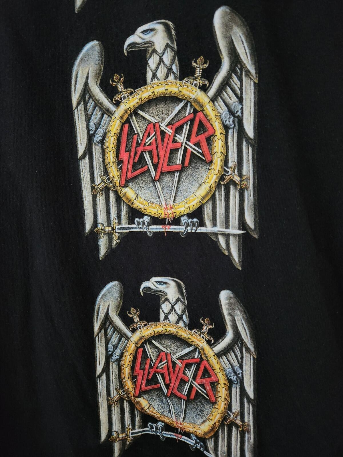 FW16 Supreme x Slayer Eagle Tee Black Size L