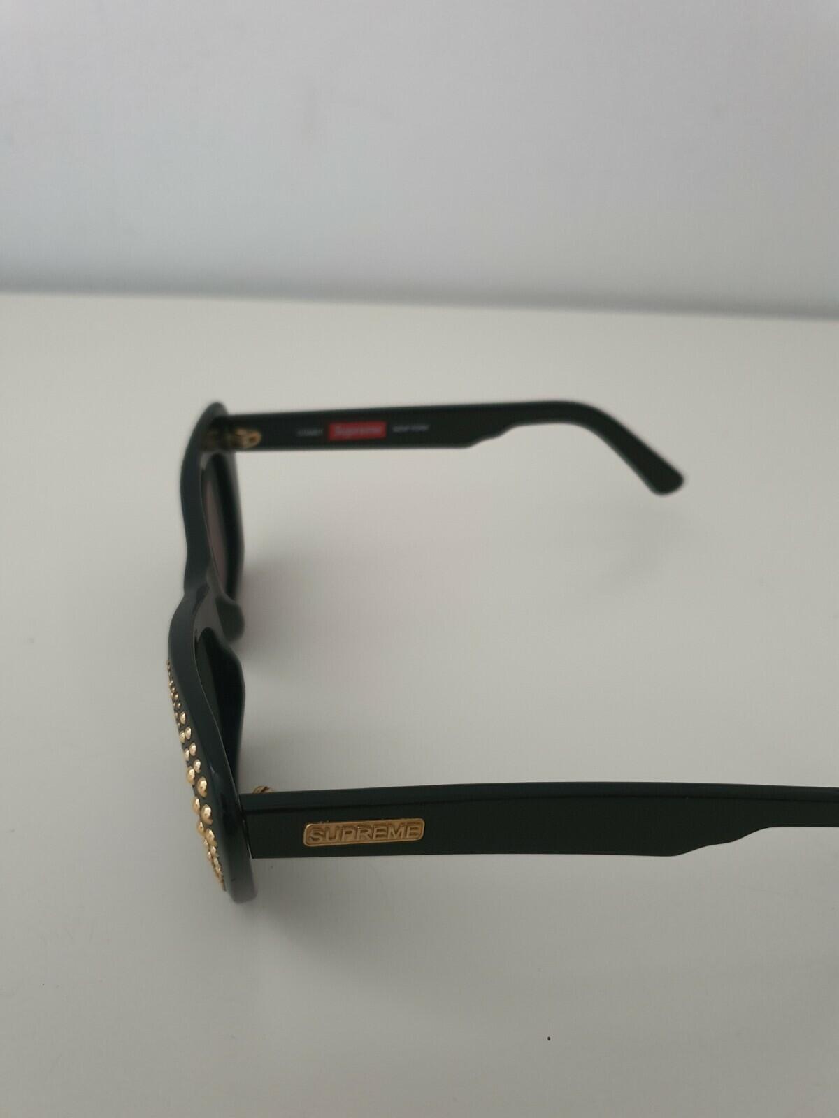 SS17 Supreme Comet Sonnenbrille UVP 168 £ Schwarz genietet made in Italy