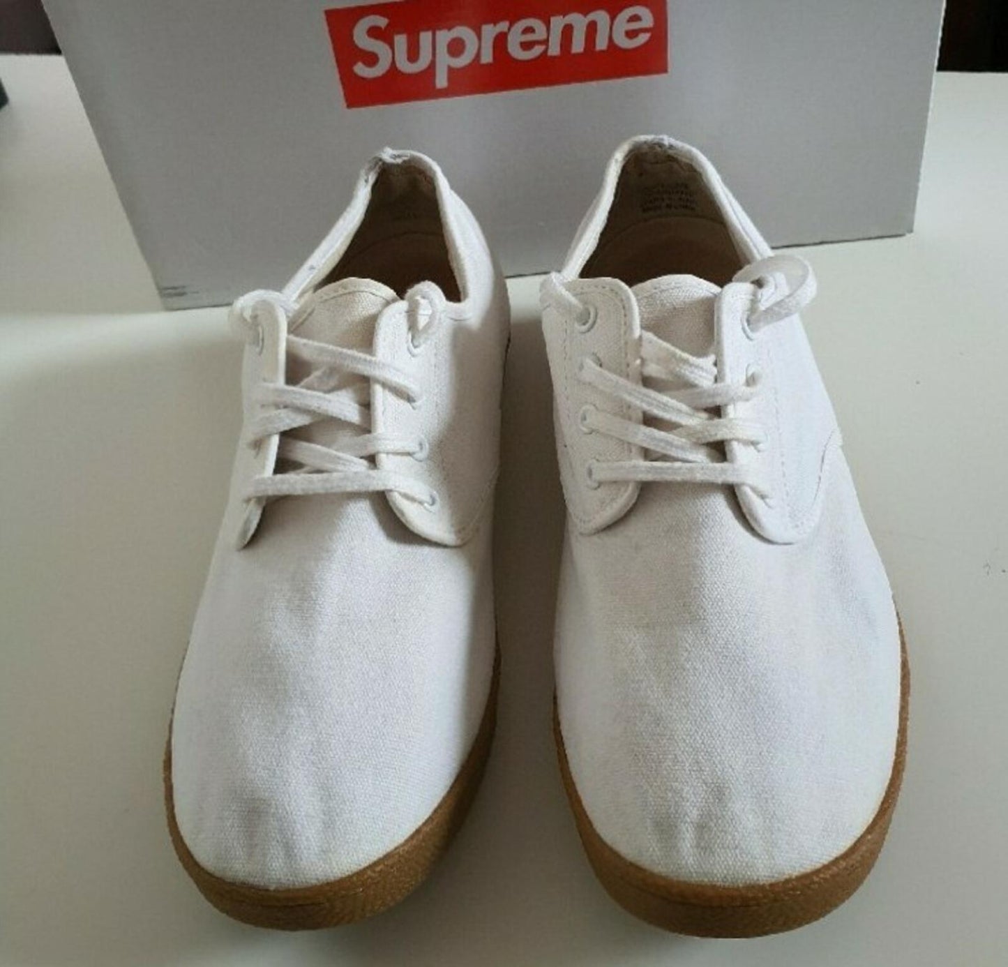 SS09 Supreme Canvas House Shoes White US 10