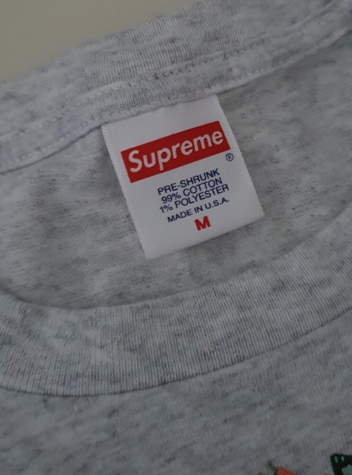 SS21 Supreme Toy Pile Tee Ash Grey Size M