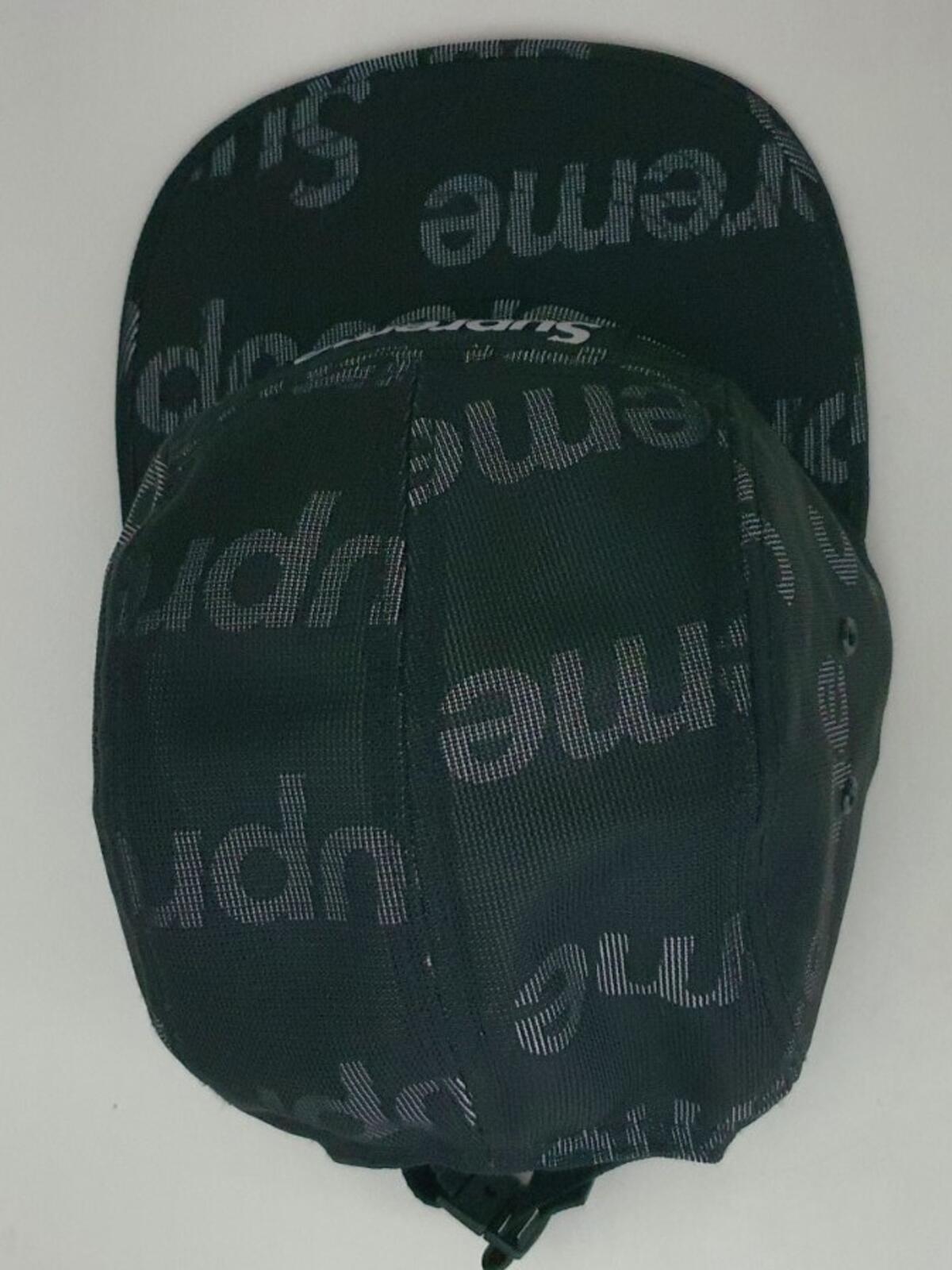SS19 Supreme Lenticular Logo camp cap black nylon hat box logo