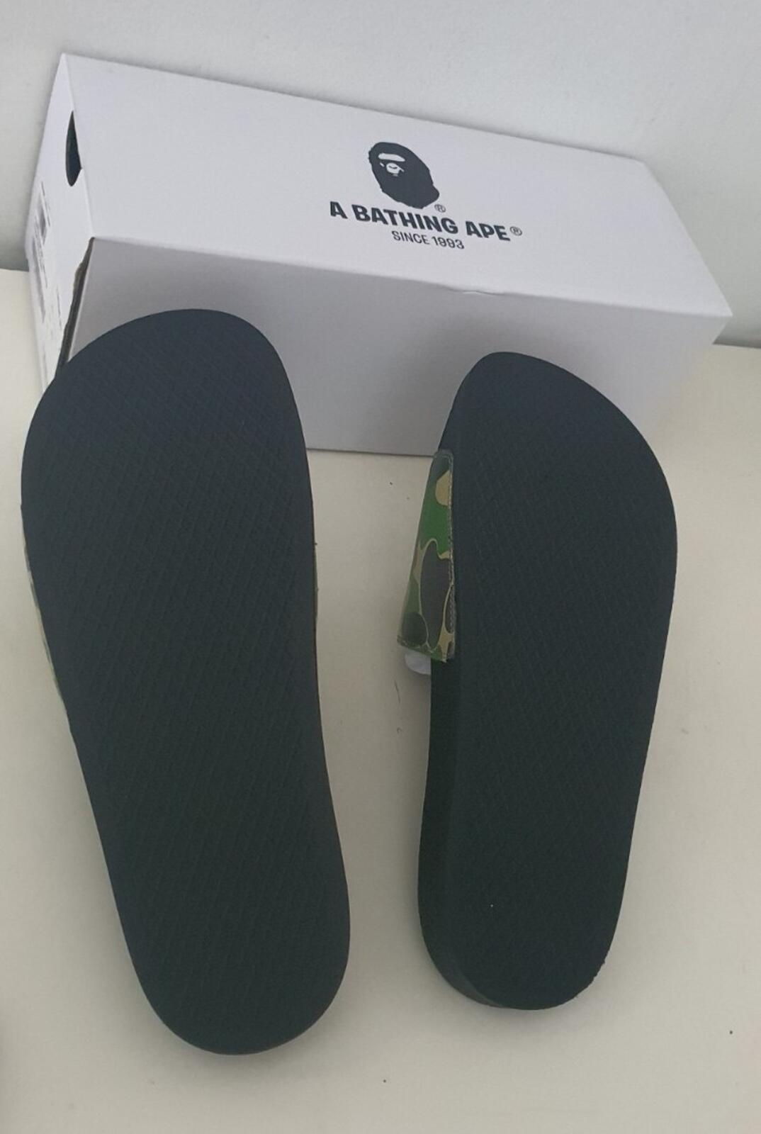 A BATHING APE APC Camo Slide Sandal slides UK 9.5 US 10 BAPE length 28 CM
