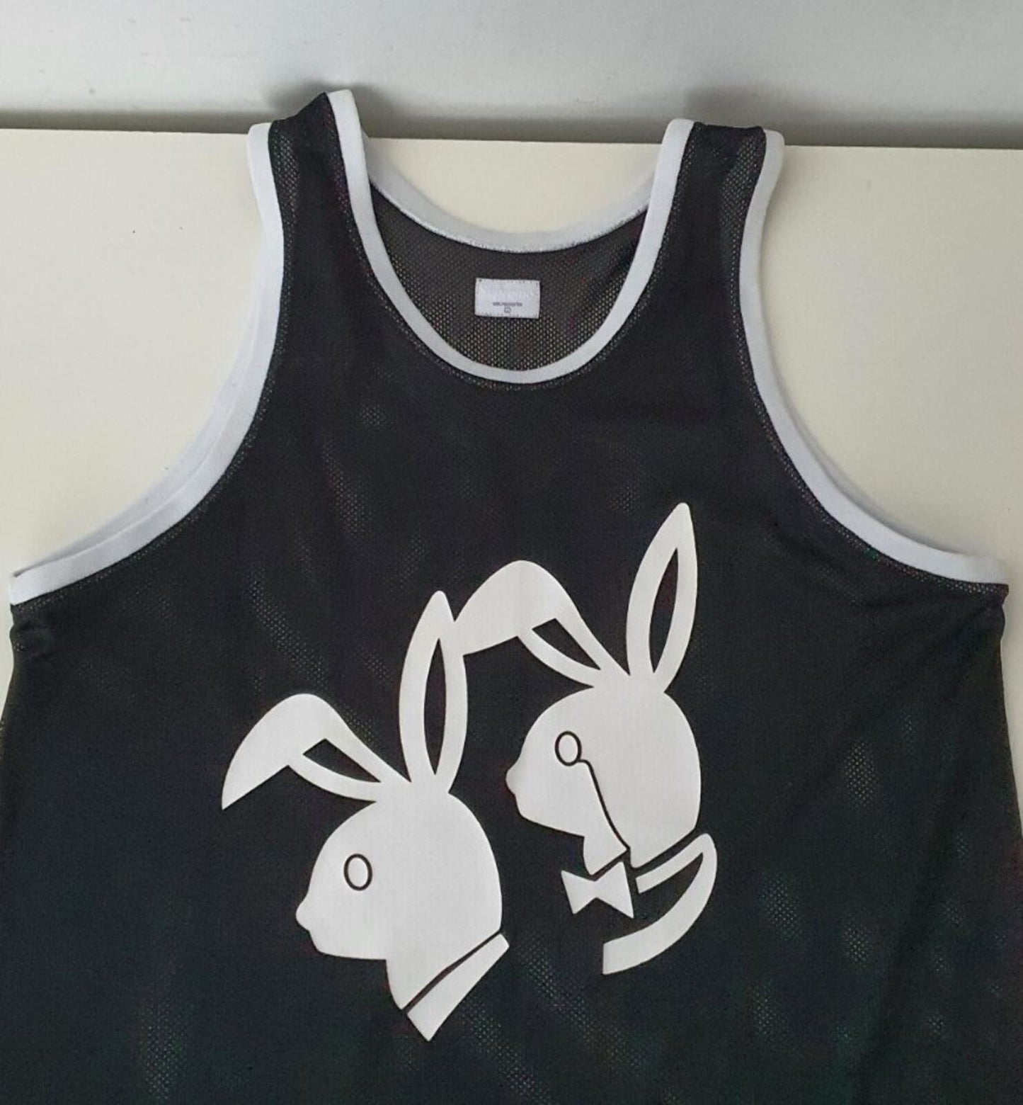 SS09 Supreme Appletown Mesh Tank Top Black Playboy Size L
