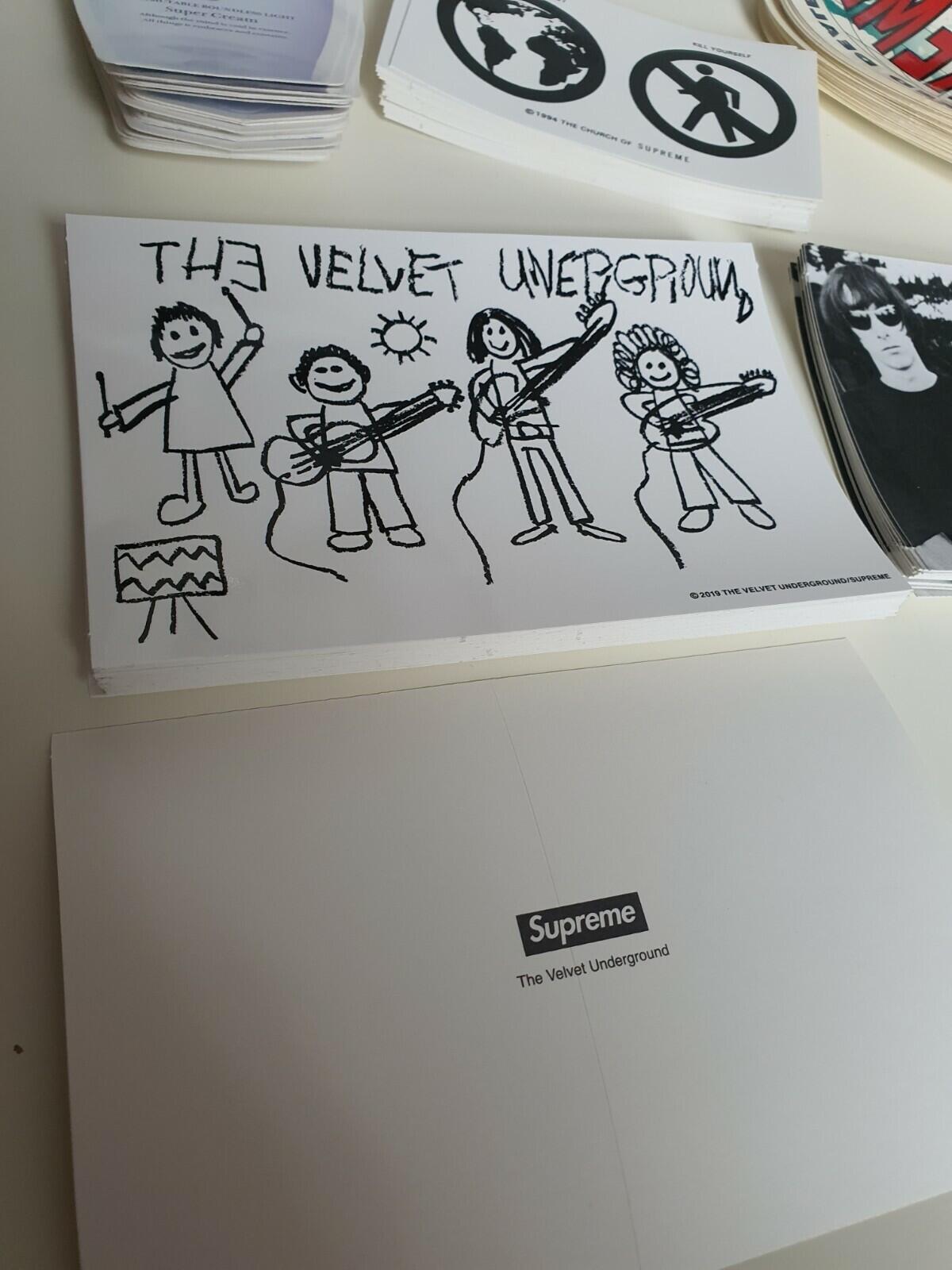 100 FW19 Supreme mixed stickers The Velvet Super Cream Save The Planet(1 brick )