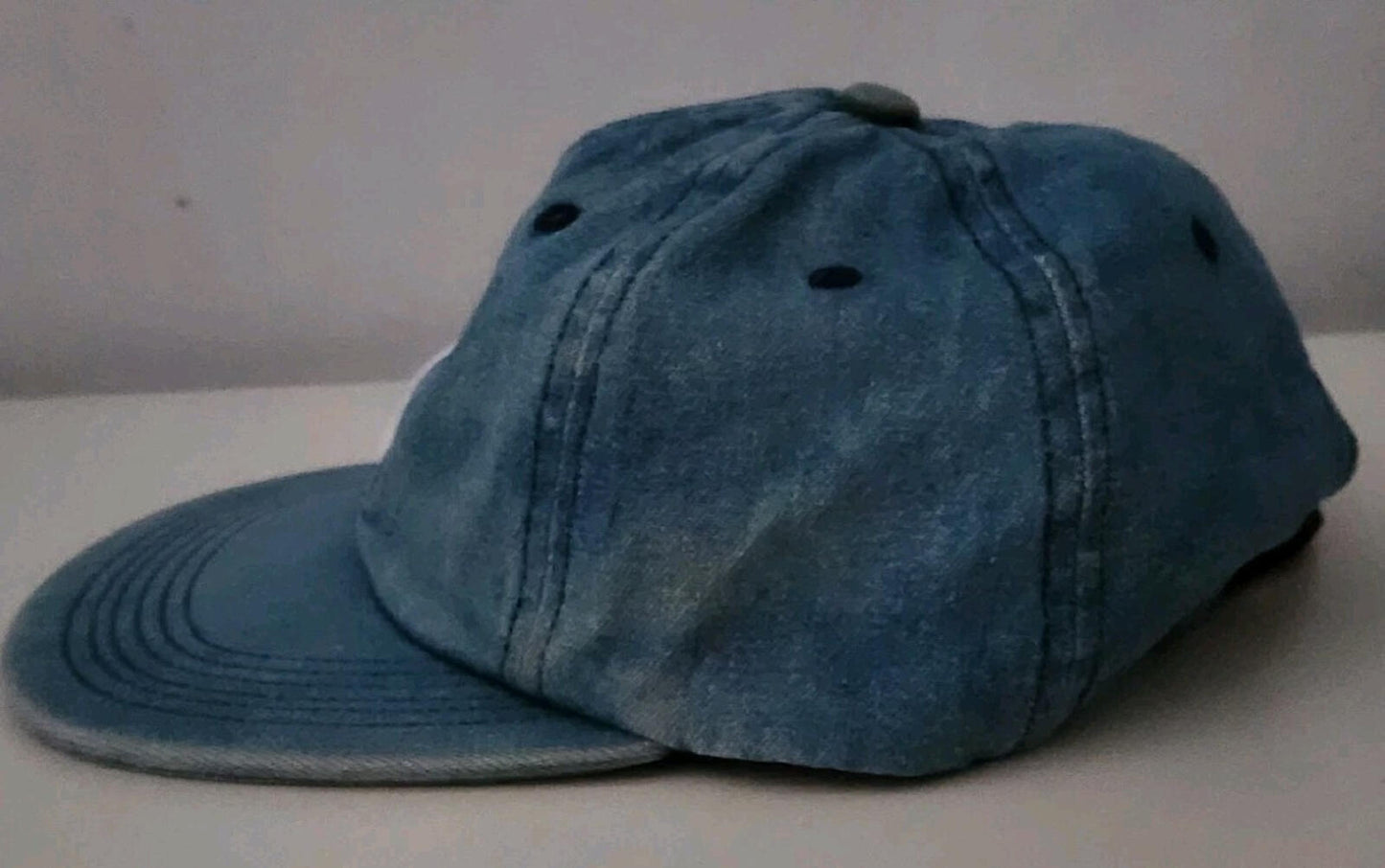 Gorra SS17 Supreme Washed Denim S Logo 6 Paneles Azul