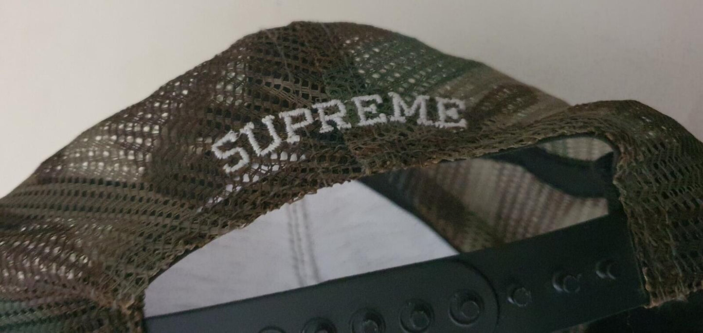 FW12 Supreme Sidewinder 5-panel Mesh Hat Woodland Camo Snake