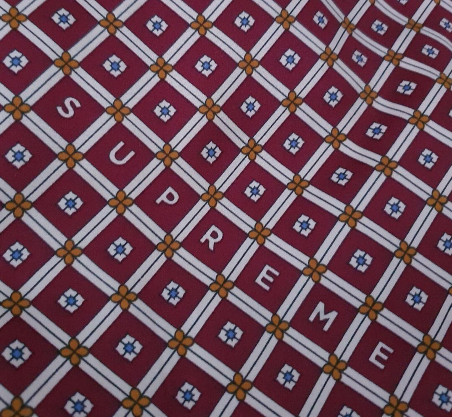 SS20 Supreme Satin Pajama Top Pyjama Burgundy Size S
