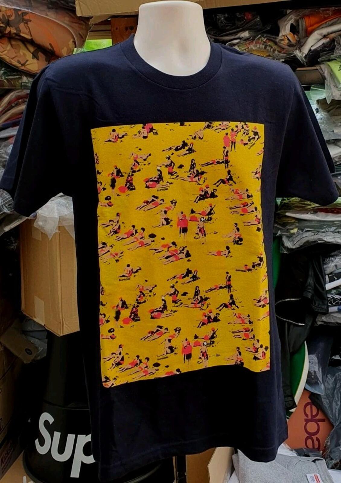 SS16 Supreme Beach Tee Navy Size M