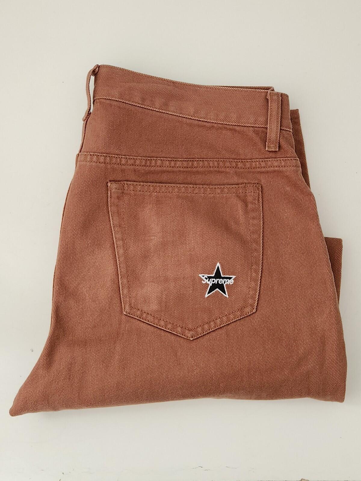 SS24 Supreme Regular Jean Brown Size 32 W32 L32