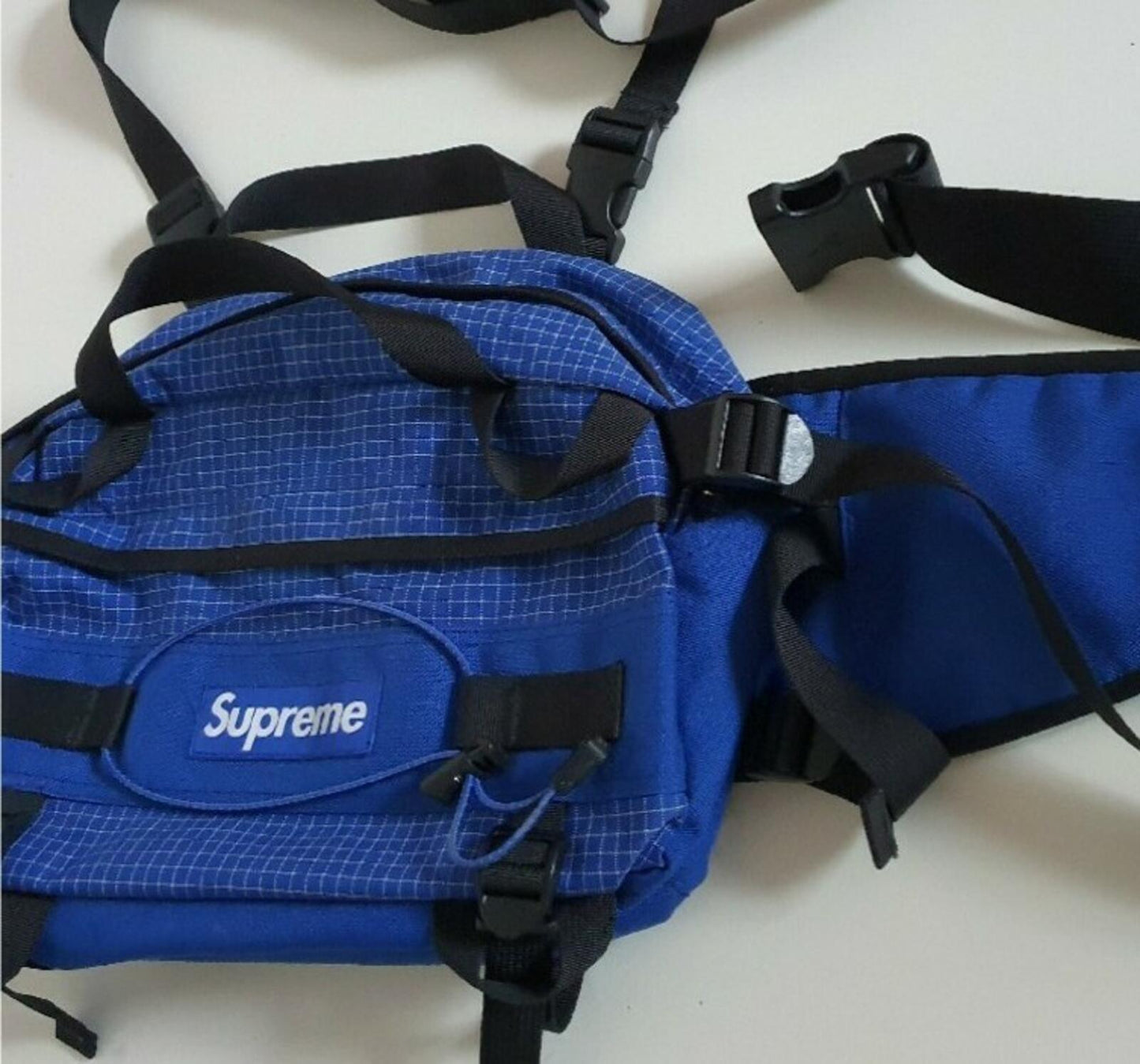 FW09 Supreme mountain bag duffle waist shoulder messenger belt vintage 2009 Blue