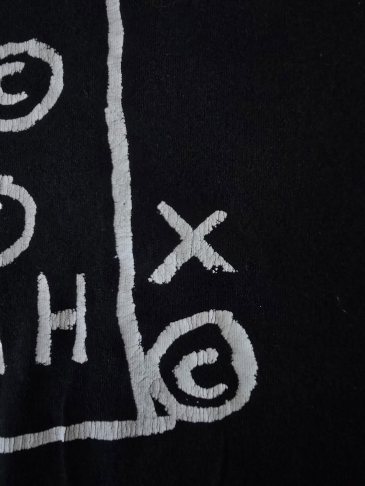 FW13 Supreme x Jean Michel Basquiat Camiseta Negra Manga Larga Talla M
