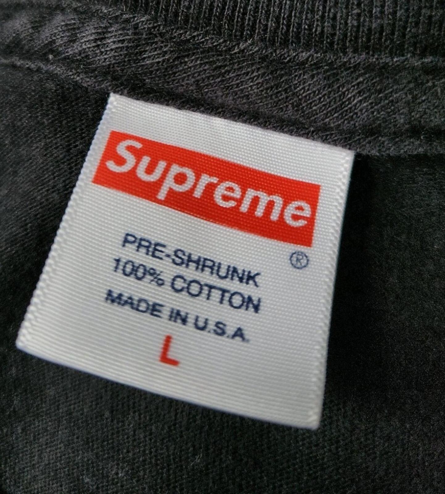 FW16 Supreme x Slayer Eagle Tee Black Size L