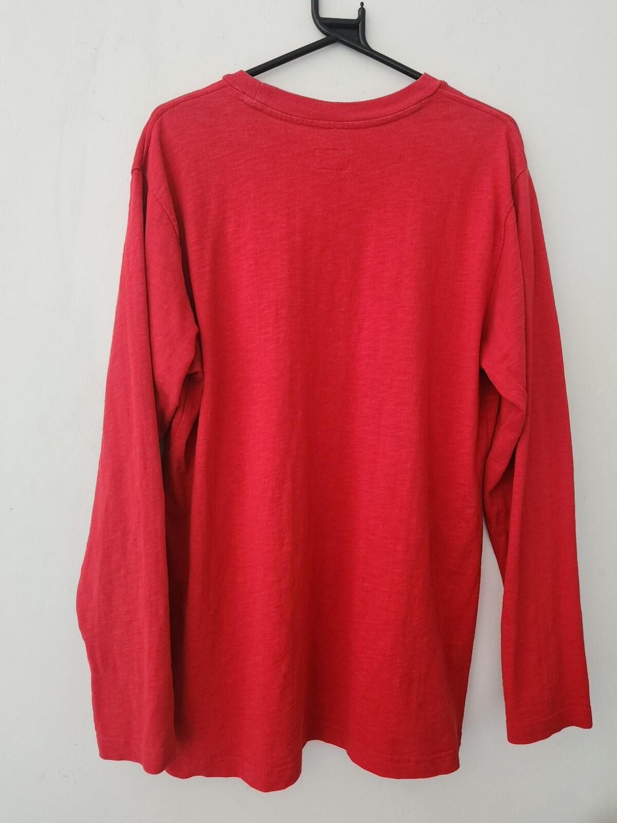 FW12 Supreme Reflective Top long sleeve L/S tee L large t-shirt Red FW12 vintage