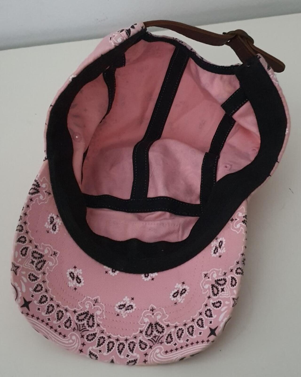 SS21 Supreme Bandana camp cap pink hat cotton