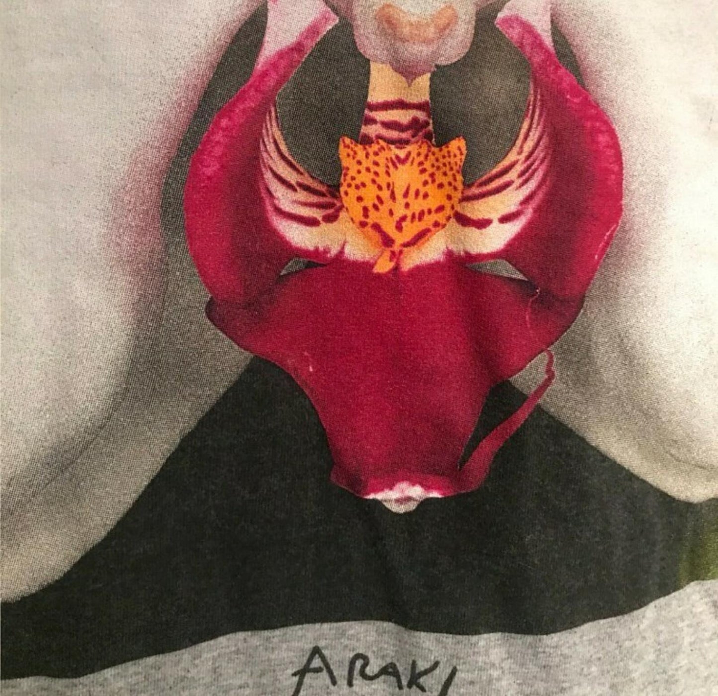 FW16 Supreme Araki Orchid L/S Tee Grau Langarm Größe M T-Shirt