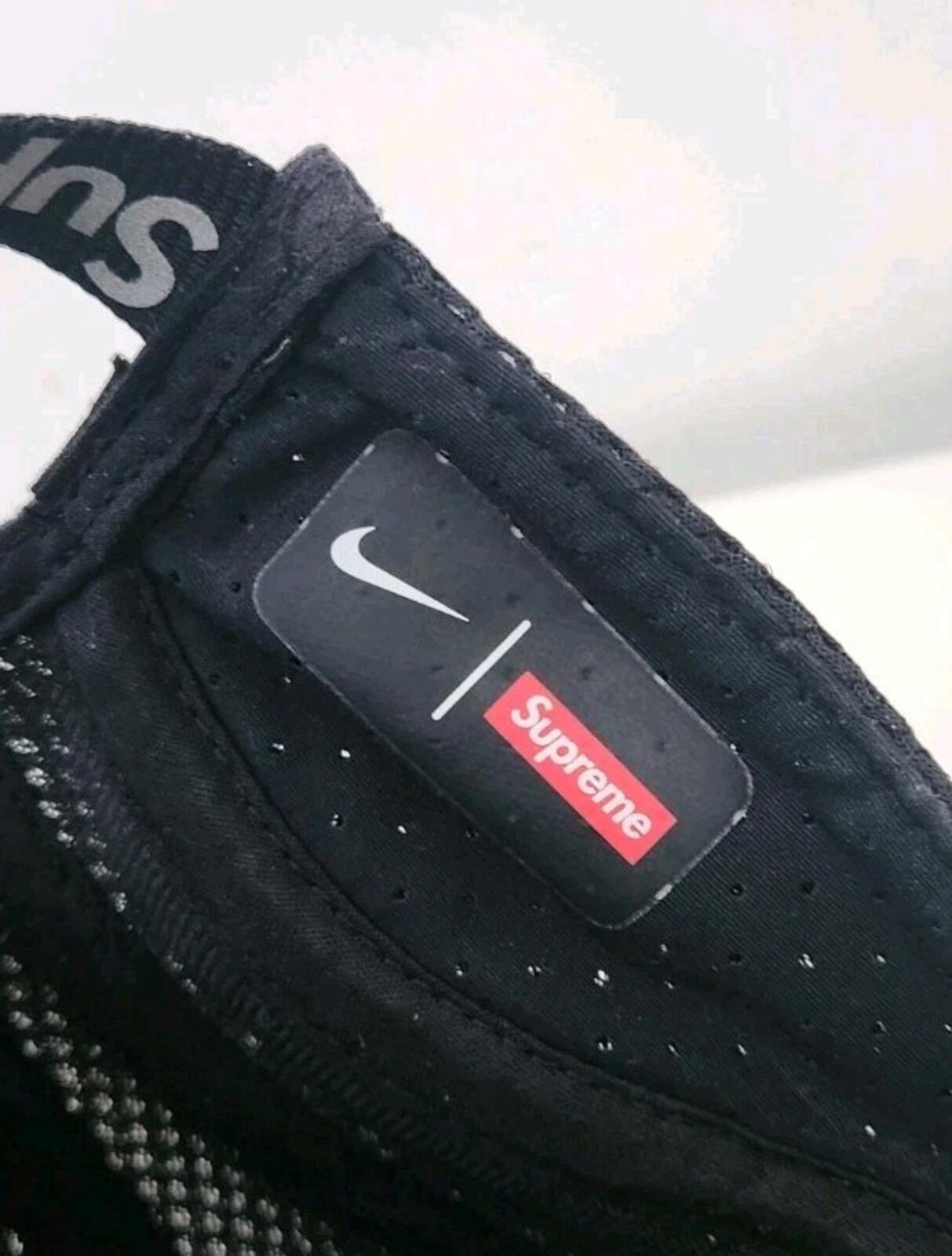 Gorra de running SS22 Supreme x Nike Shox negra Dri-FIT
