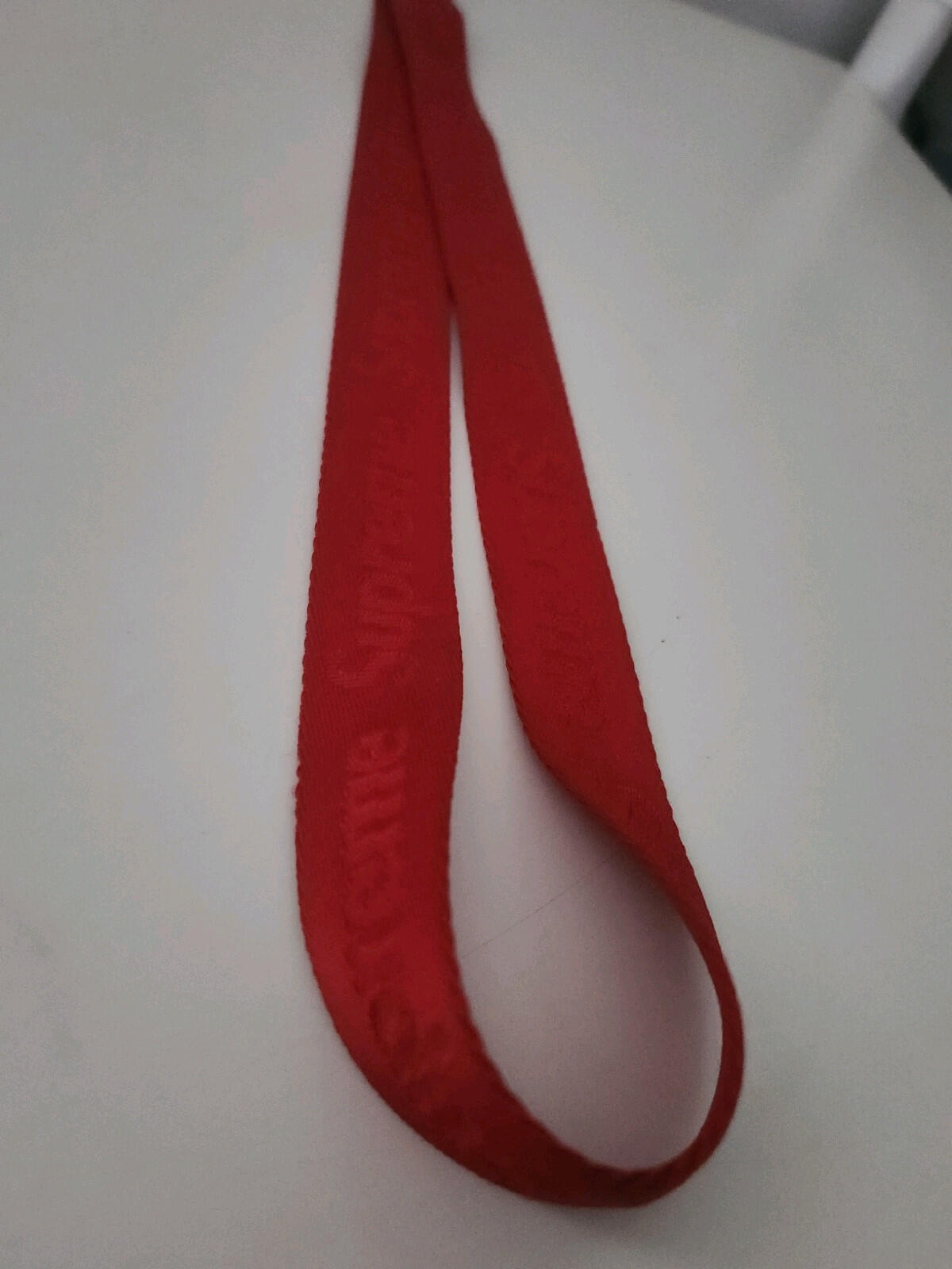 SS16 Supreme Nylon Lanyard Keychain Red Keyring