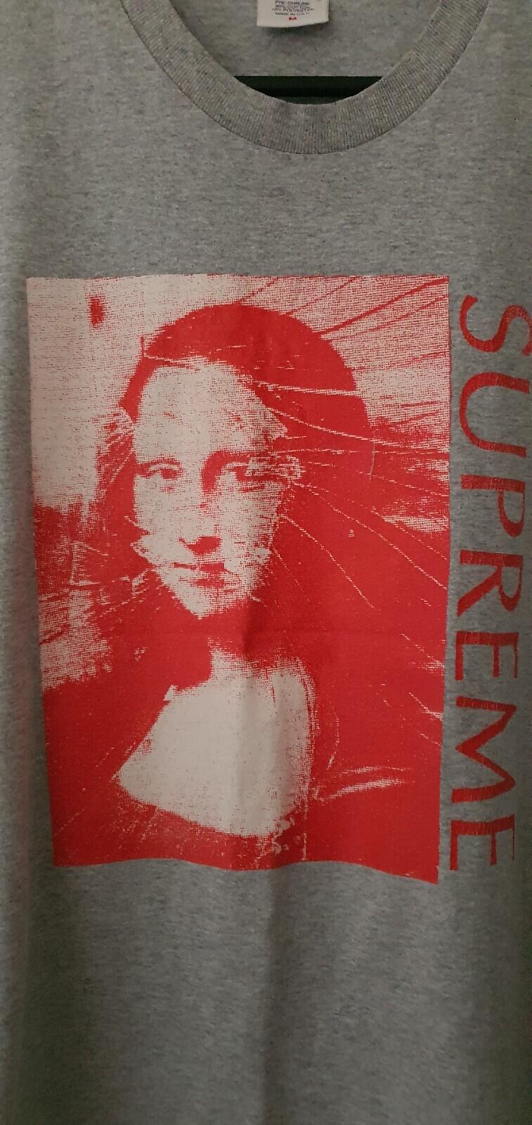 SS18 Supreme Mona Lisa tee Size M Medium Heather Grey T-shirt