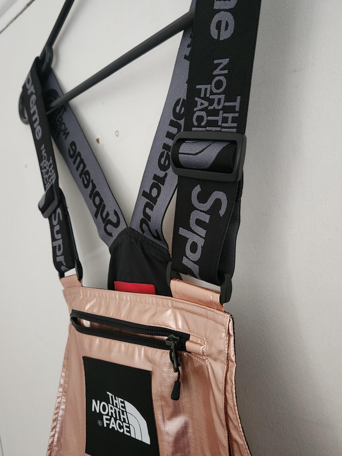 SS18 Supreme The North Face Metallic Mountain Bib Pants Salopettes Snow Pant TNF