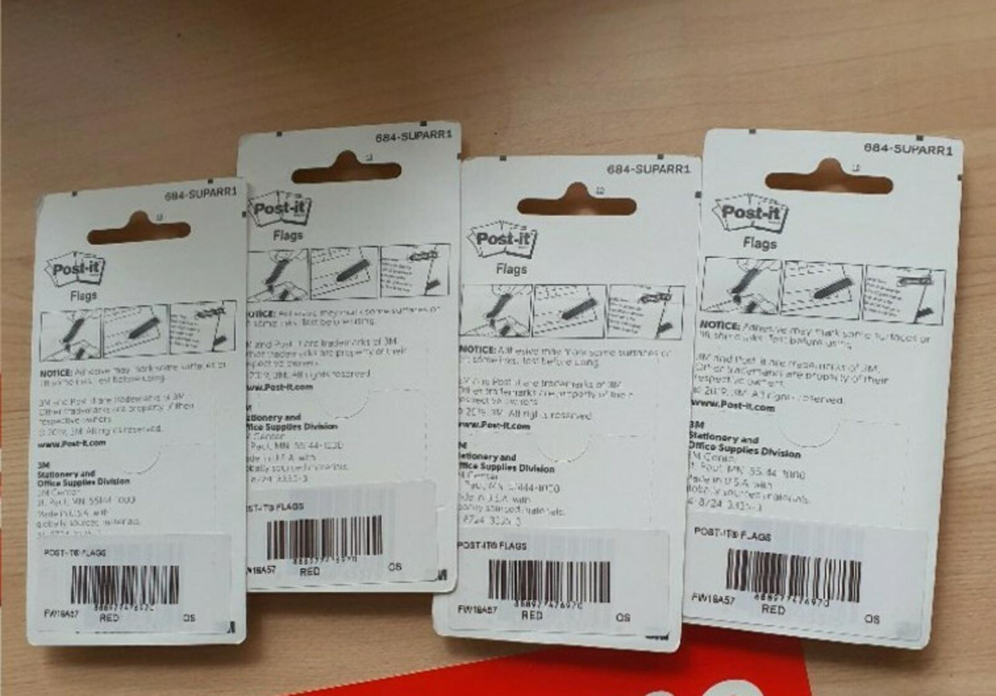 FW19 Supreme Post-it Flags 3M reflective 4x packs Accessory