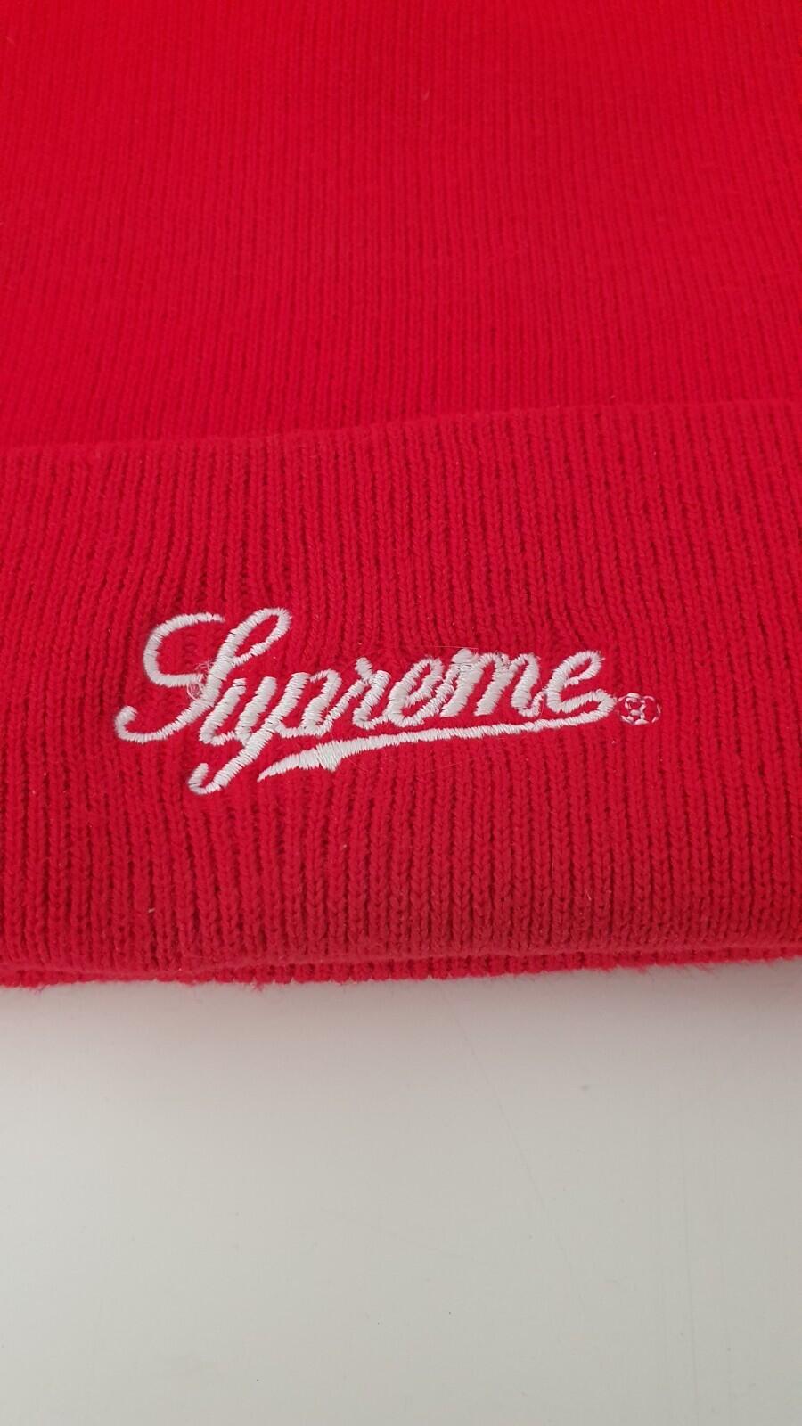 FW12 Supreme x Independent *UCK THE REST red beanie vintage Very Rare Hat 2012