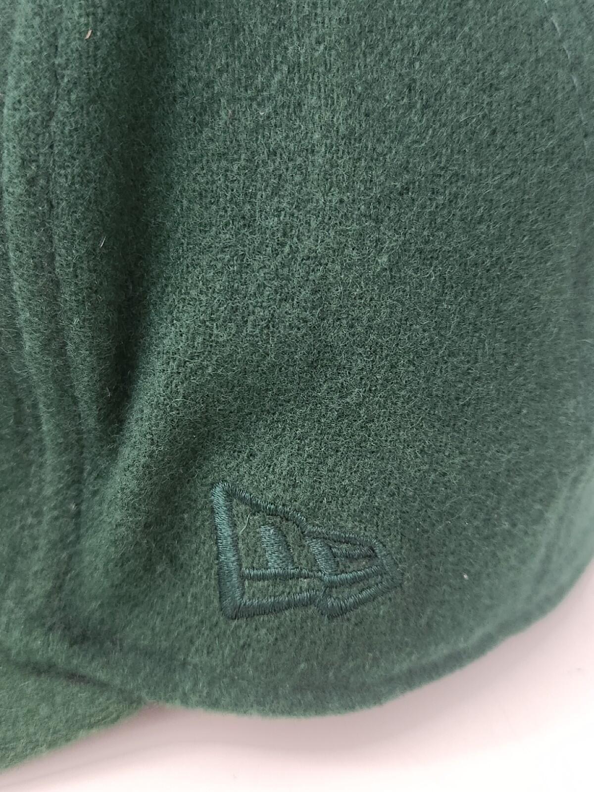 FW10 Supreme Woolrich Box Logo New Era green hat wool cap 7 3/8 Vintage 2010