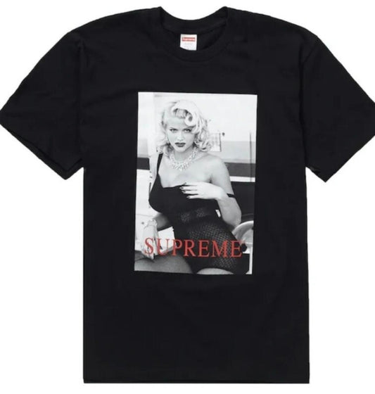 SS21 Supreme Anna Nicole Smith Camiseta Negra Talla M