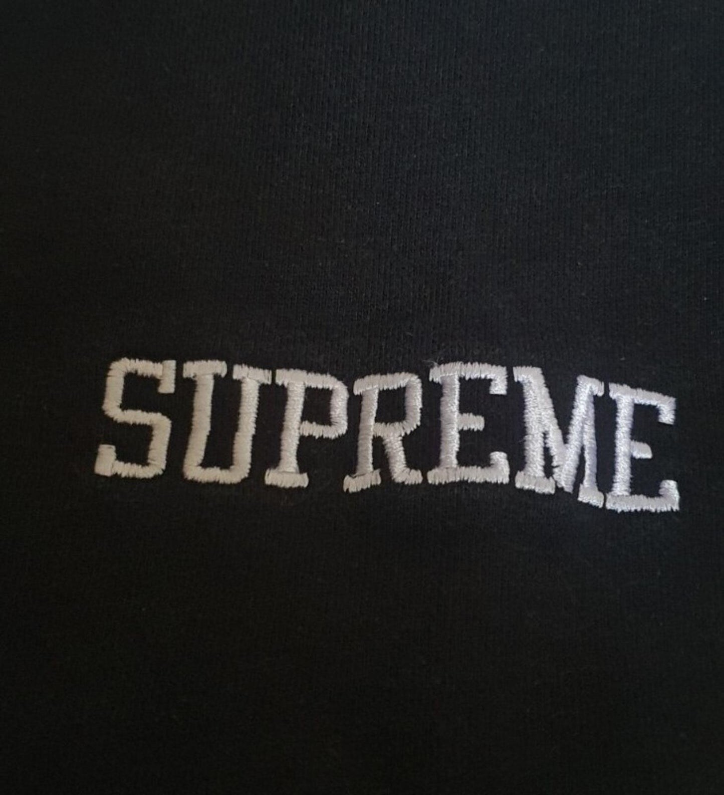 SS17 Supreme x Champion Satin logo Black hooded sweatshirt size M Medium hoodie