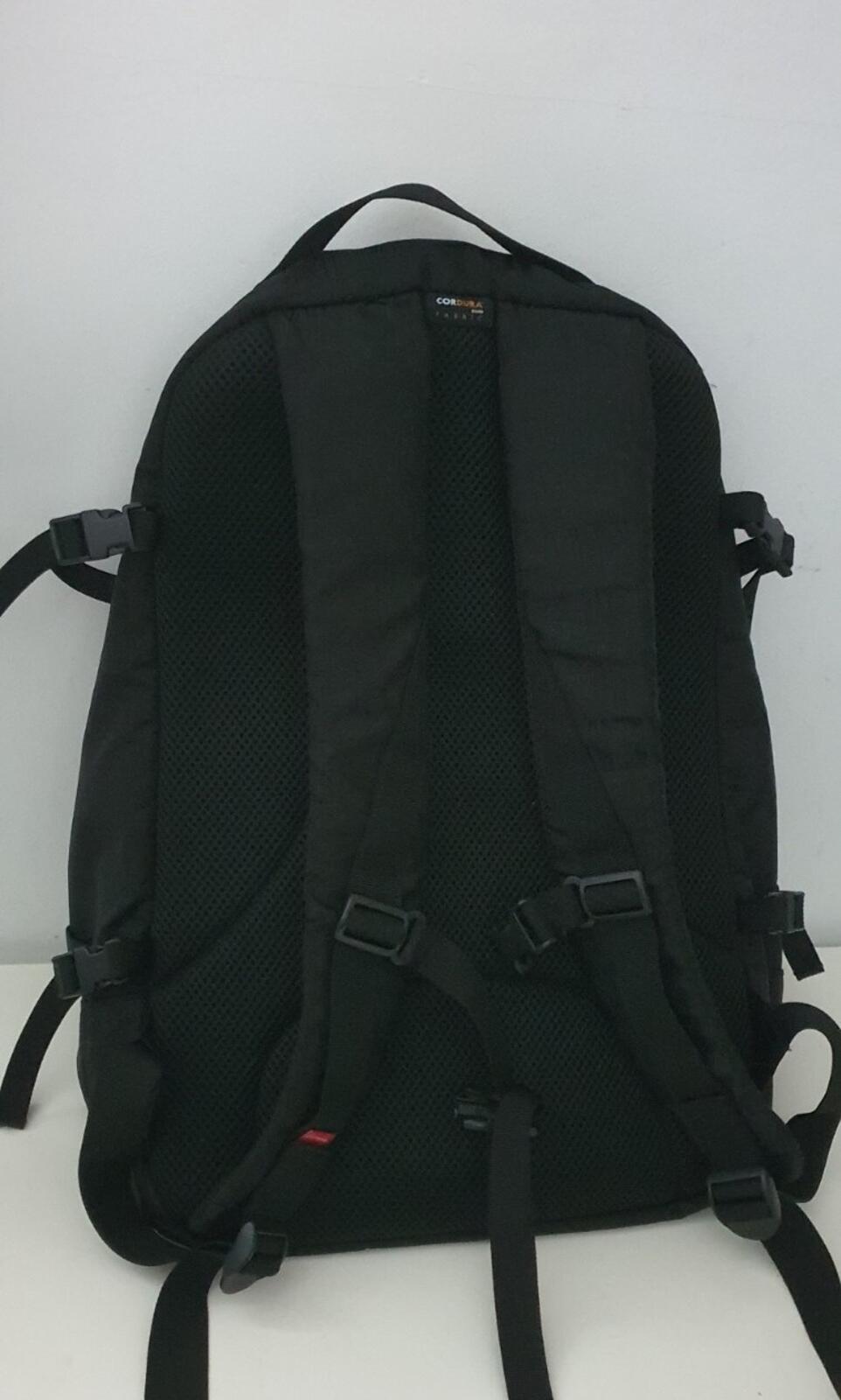 SS19 Supreme Black Backpack Cordura Fabric Box-Logo Rucksack Tasche