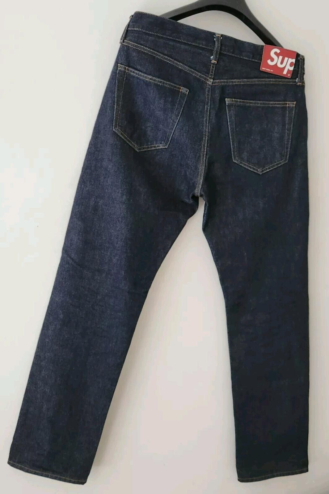 Supreme Indigo Slim Jeans size 32 Jean Made In Japan Trousers W32 L32
