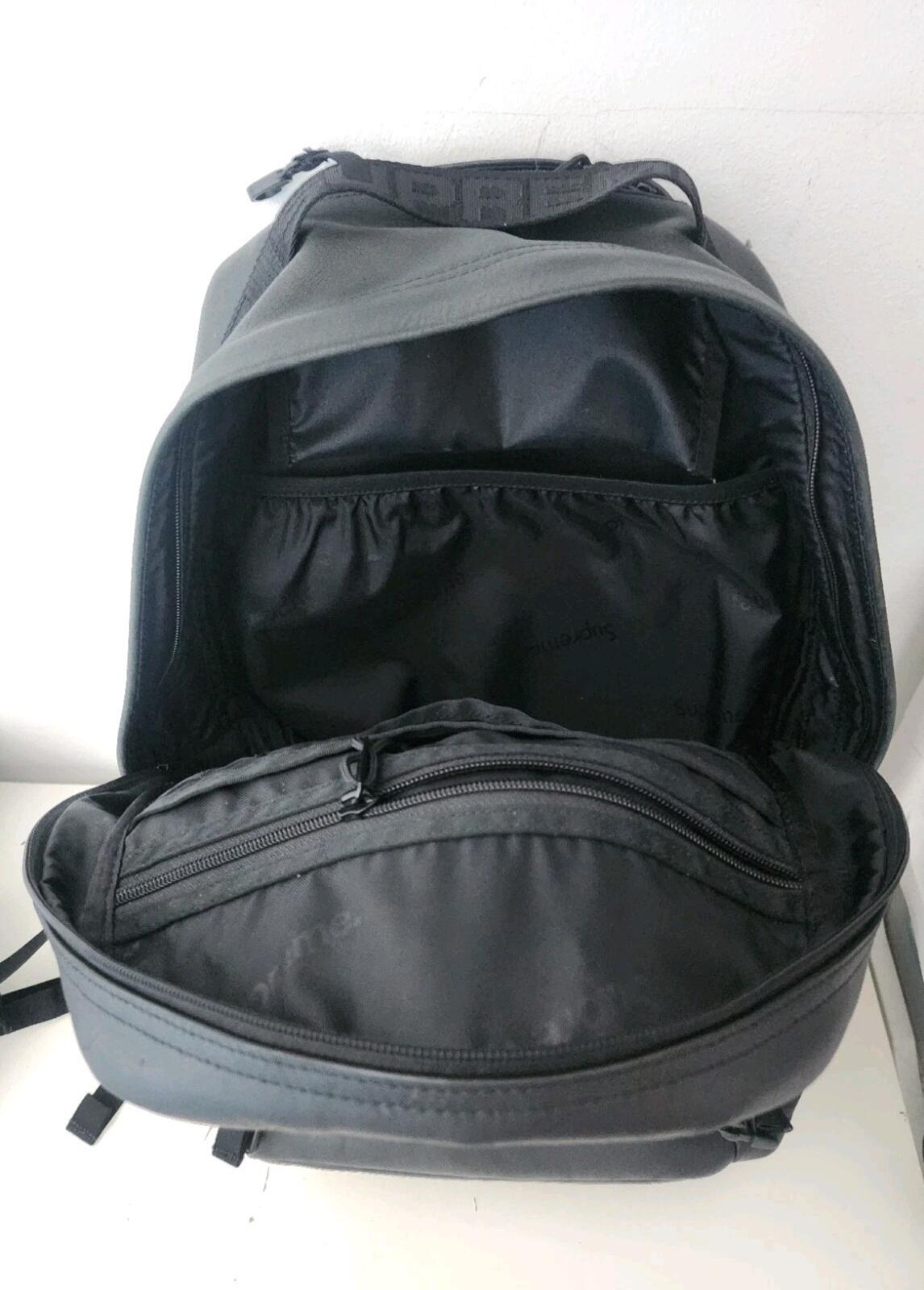 FW23 Supreme Leather Backpack Black