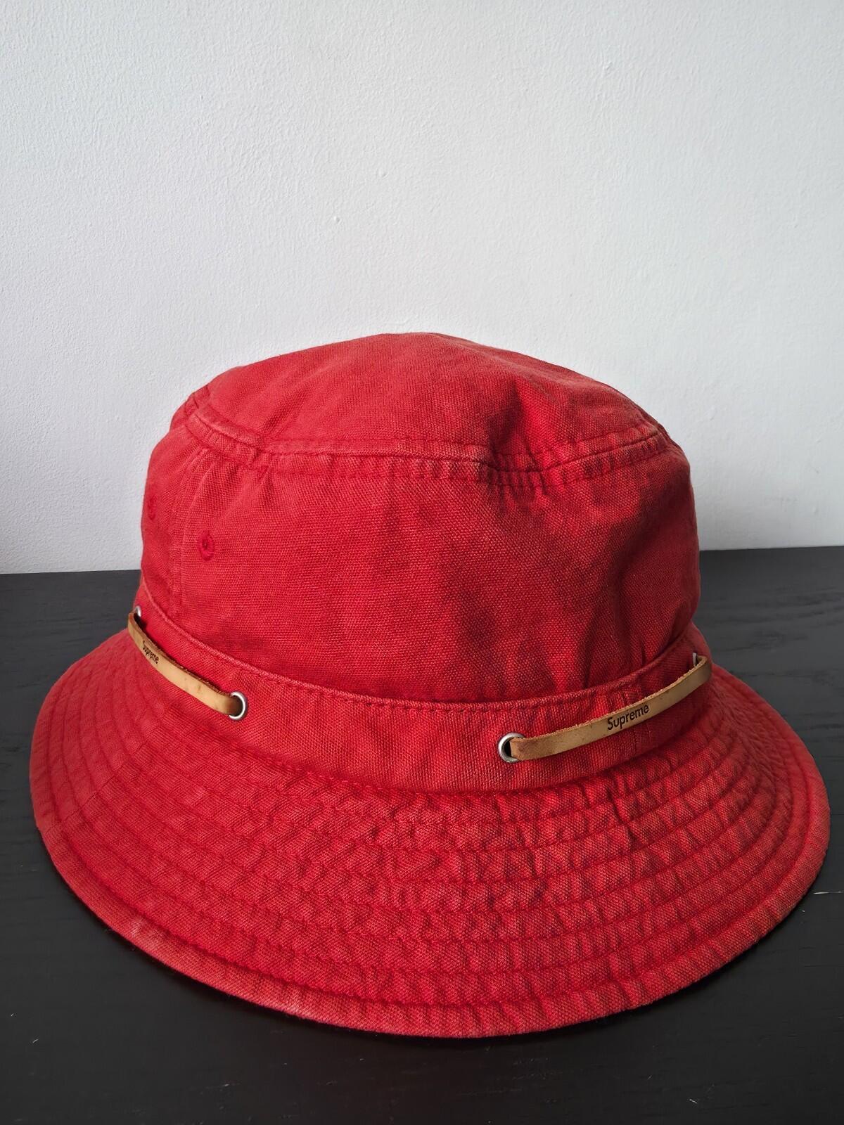 SS15 Supreme Canvas Crusher Hat Red Size S/M