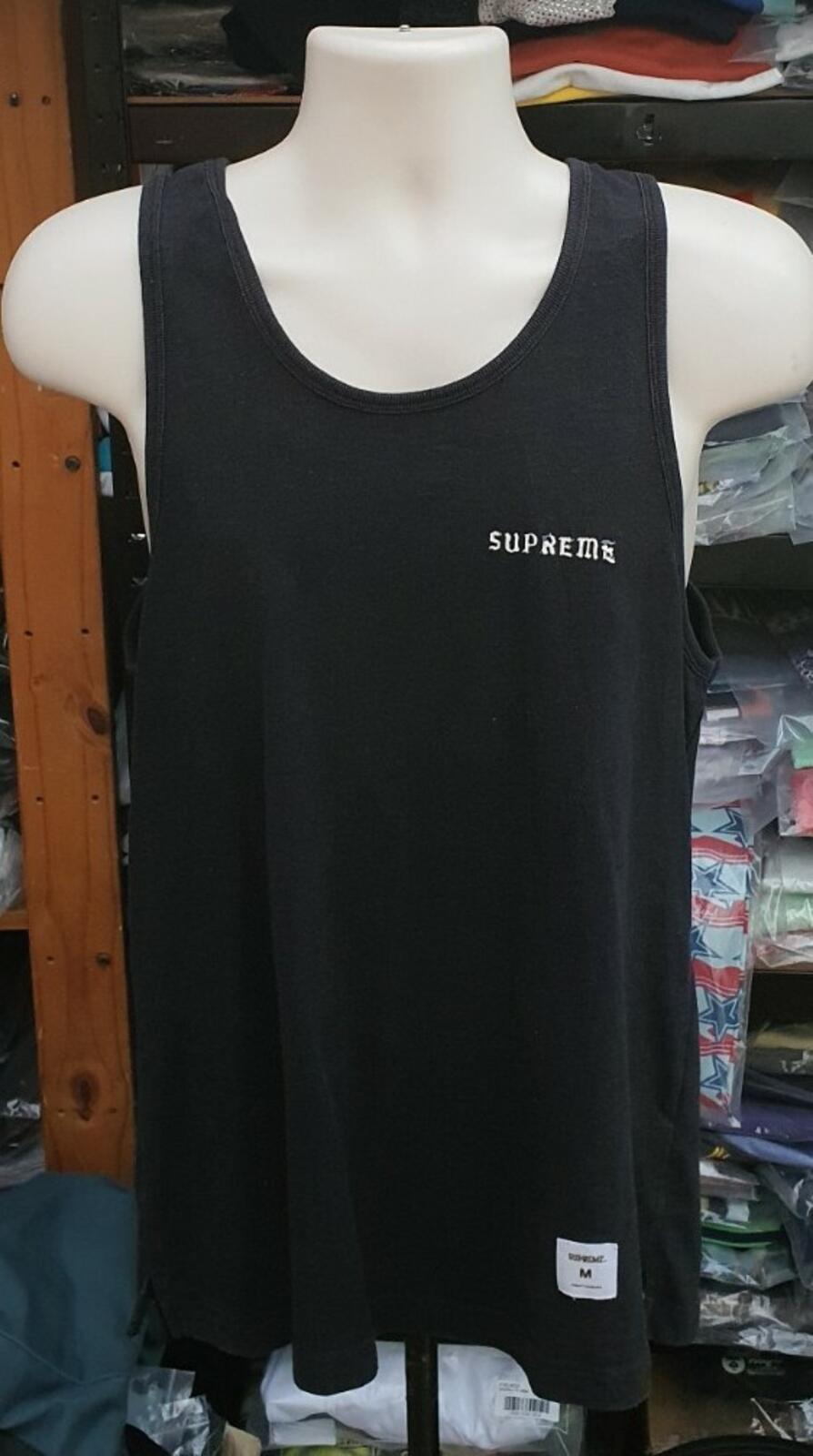 SS14 Supreme Rocksteady black Tank Top sleeveless tee T-shirt size M medium Rare
